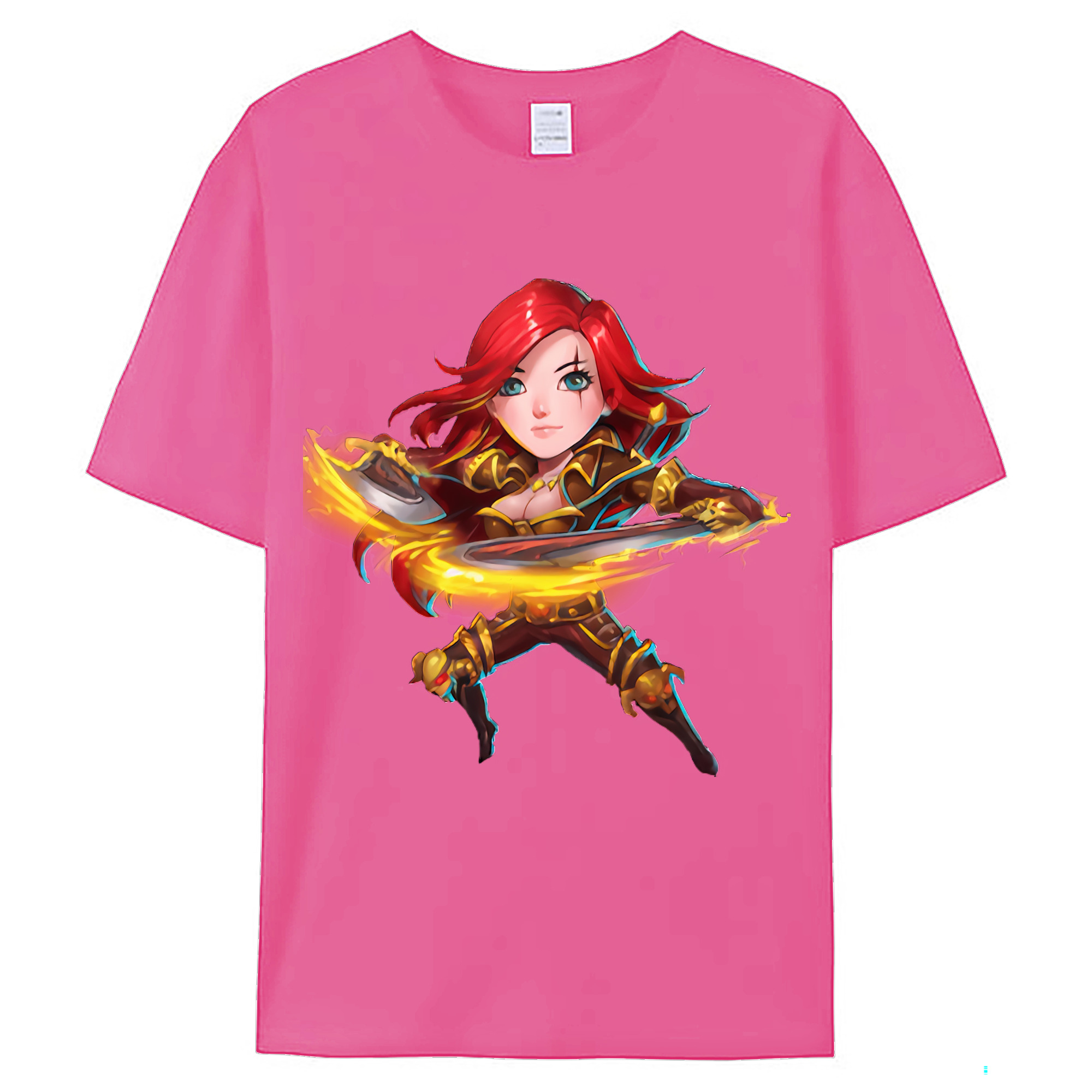 （画像用） リーグ・オブ・レジェンド League of Legends LOL レディースカジュアルプリントTシャツ（綿100％）